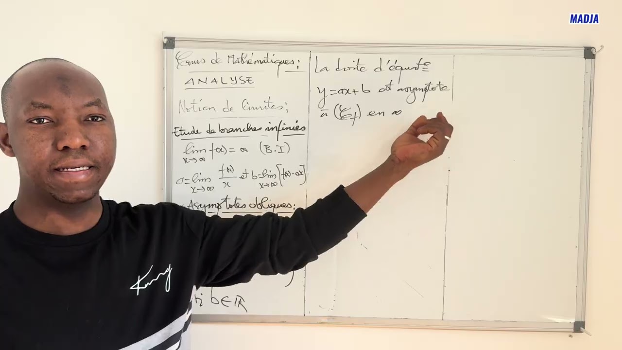 Asymptotes obliques. #Cours #maths #education #bac2026 #MADJA