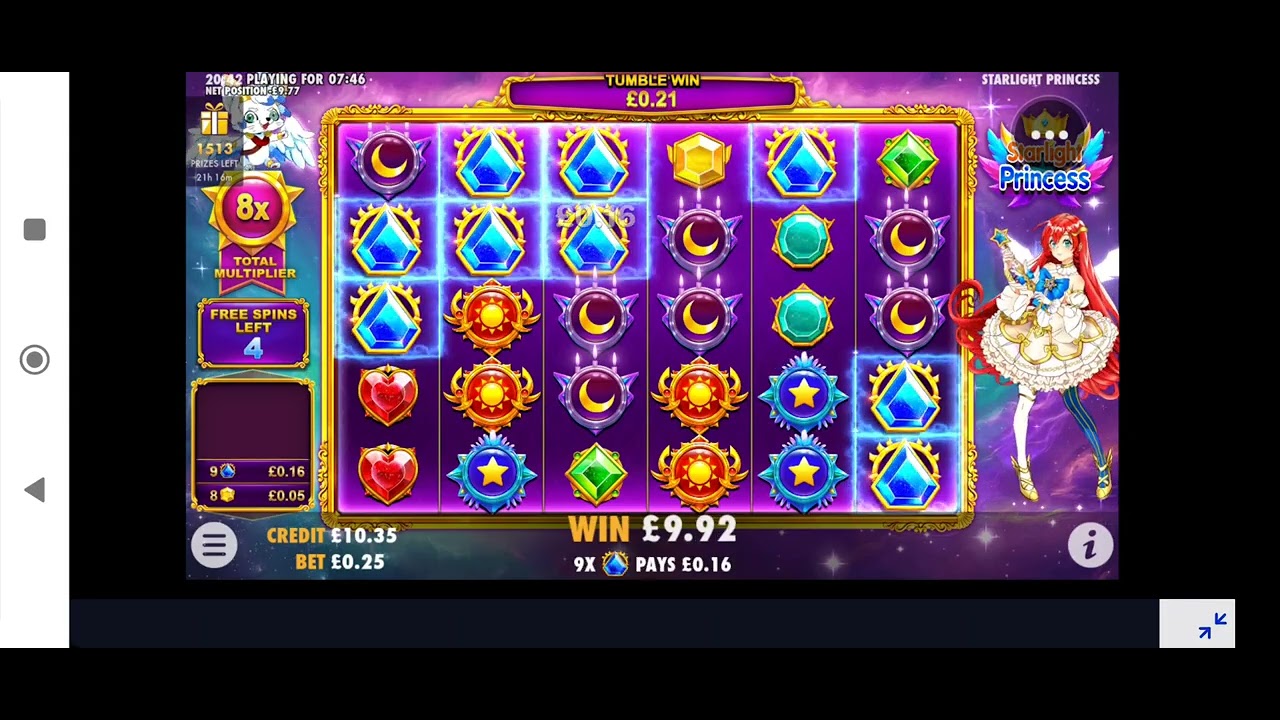 Big Win In Starlight Princess. over 500x 😁🎉🎊