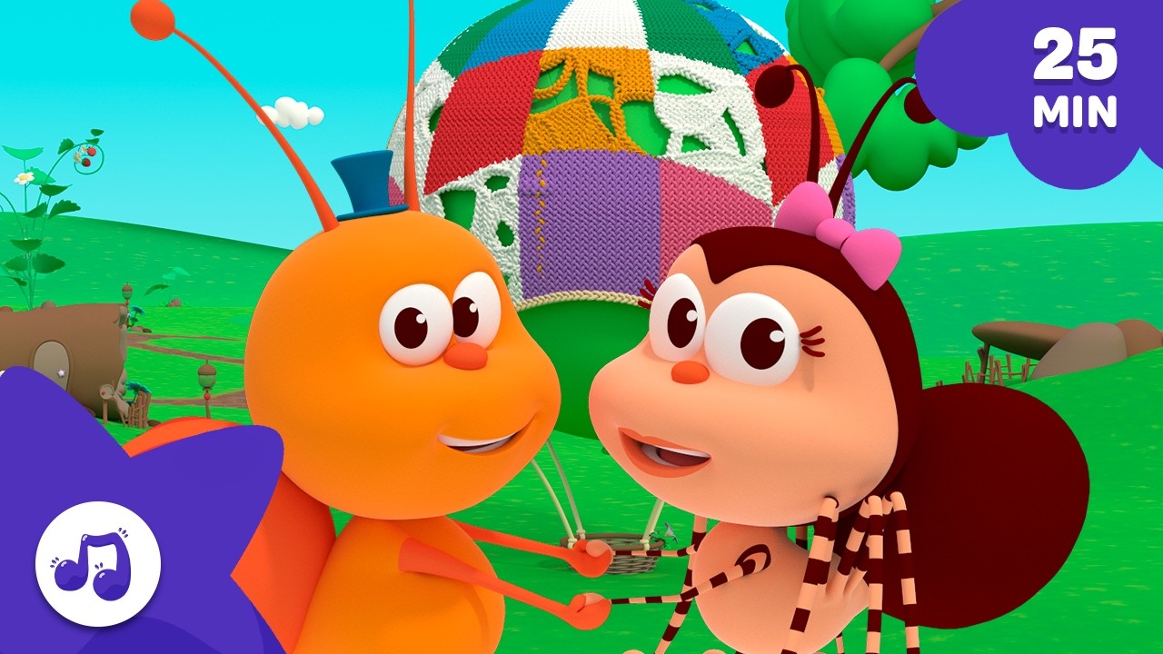 Amici Insetti: Cantiamo e Giochiamo Insieme [25 min] PICCOLI INSETTI 🐞Cartoni Animati