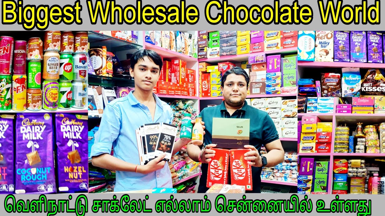 Biggest Wholesale Chocolates Shop in Sowcarpet👌🏻👍🏻Imported Chocolates Available||Krishna Chocolates