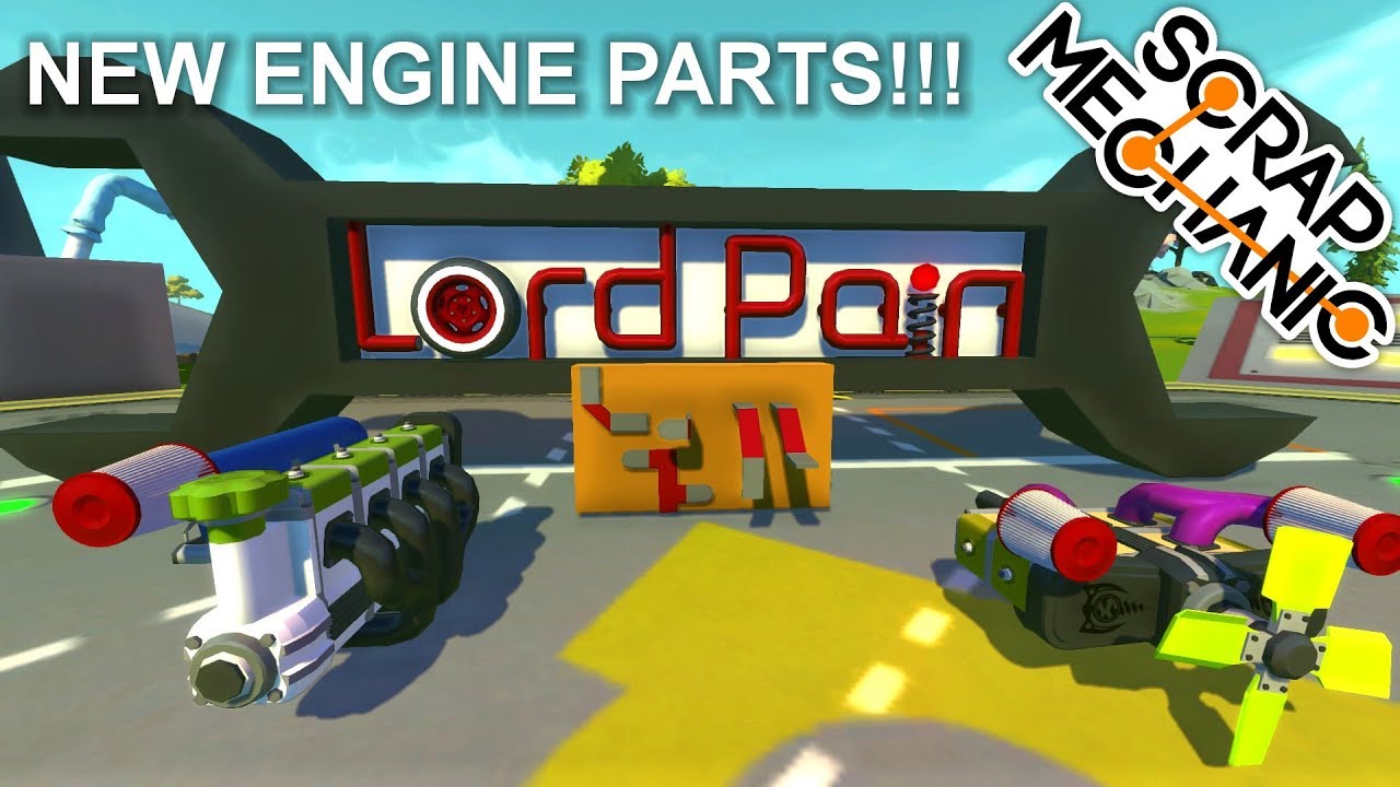 New Modular Engine Parts & more!!! ( Scrap Mechanic )
