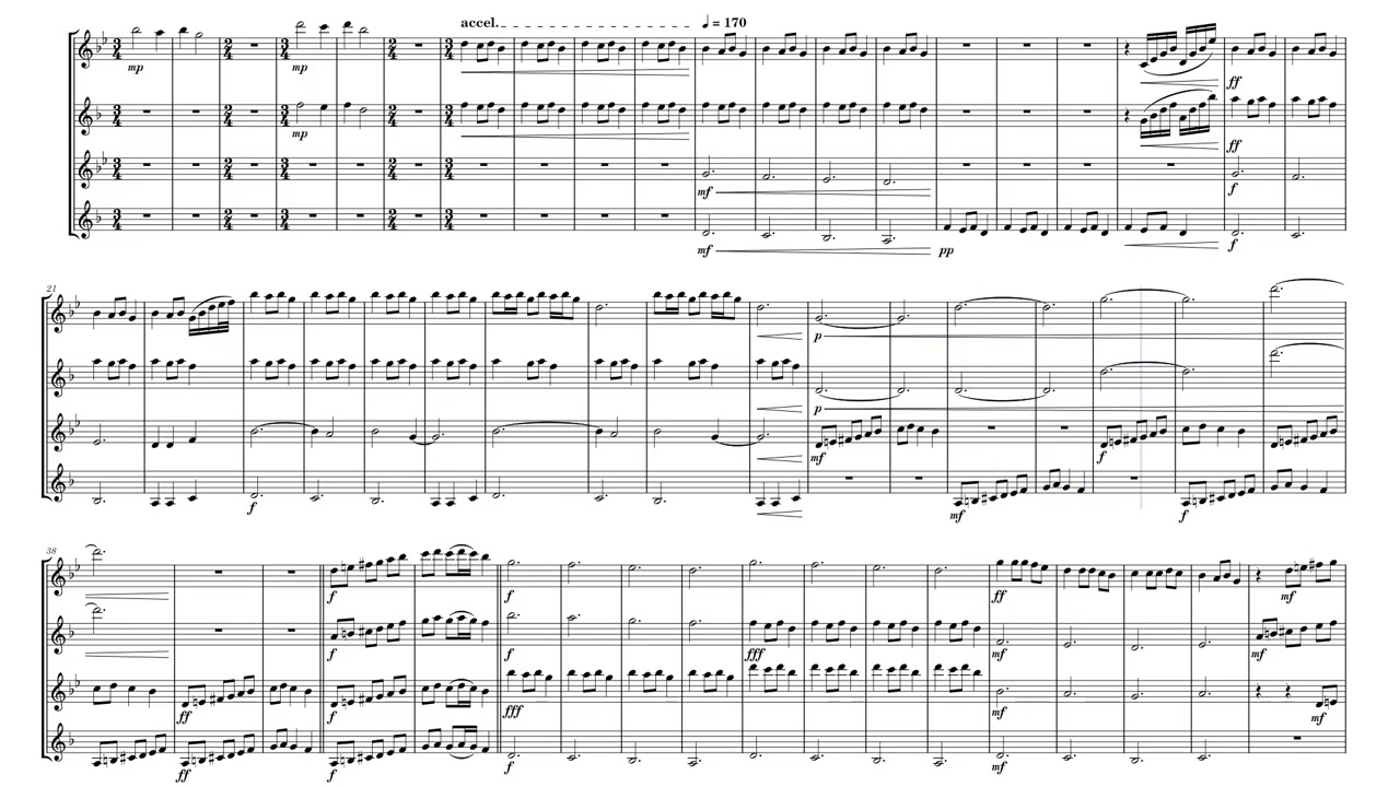 Carol of the Bells for Sax Quartet (ROUGH DRAFT)