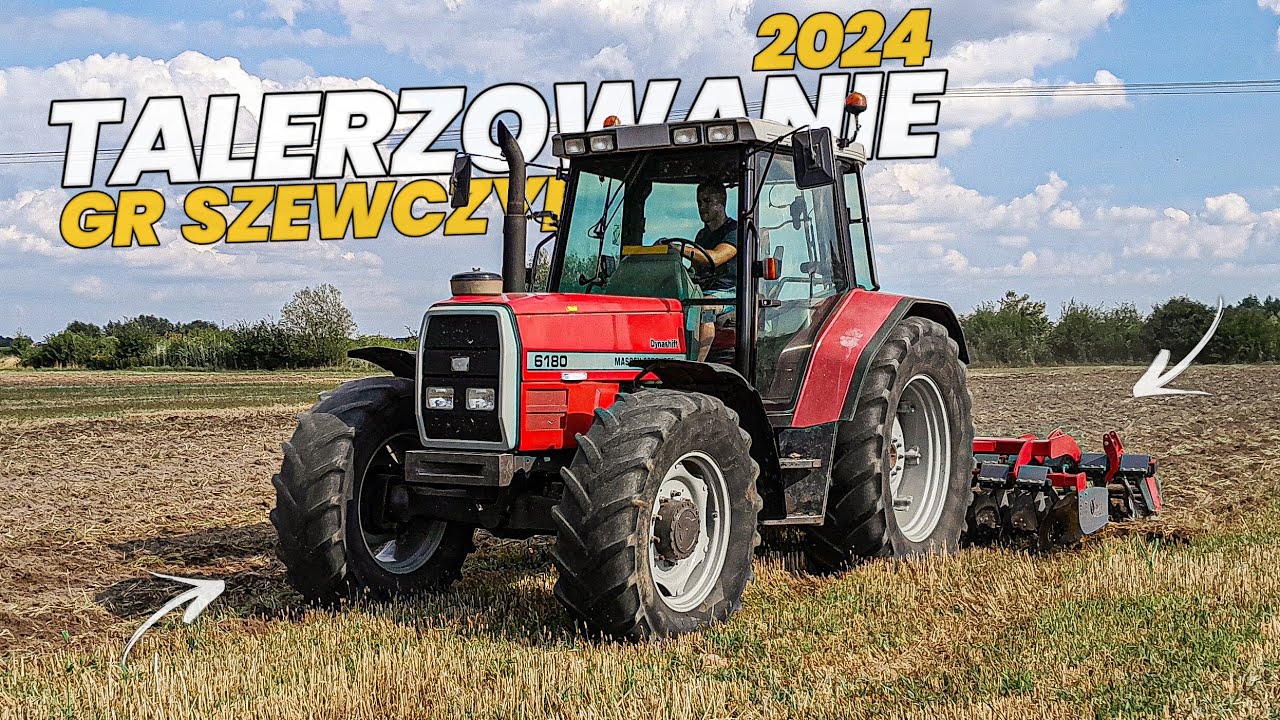 ✓Talerzowanie Po Jęczmieniu 2024✓Massey Ferguson 6180✓JM Agro ✓Gospodarstwo Rolne Szewczyk