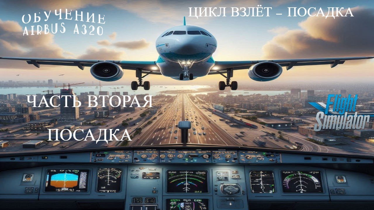 ОБУЧЕНИЕ НА AIRBUS A320 В MFS2020. ЧАСТЬ ВТОРАЯ - ПОСАДКА.