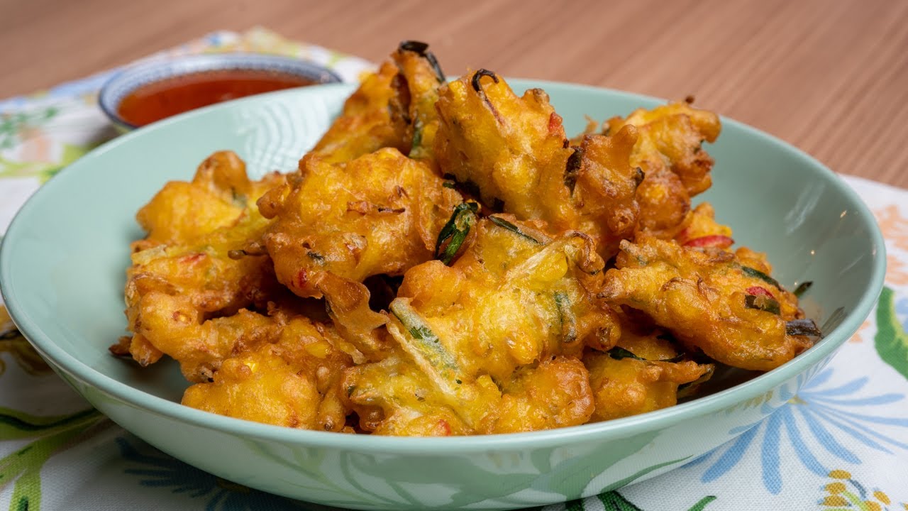 Resepi Cucur Jagung Rangup Di Luar, Lembut Di Dalam! | Che Nom