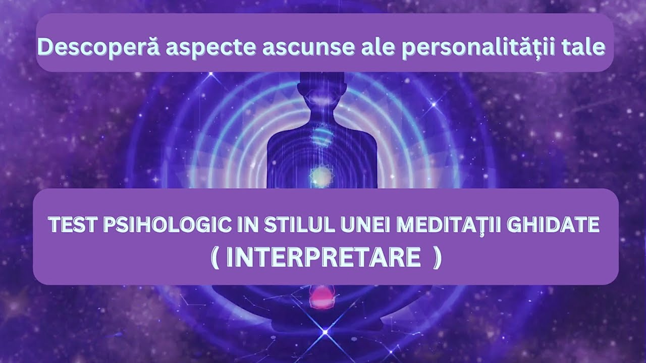 TEST DE PERSONALITATE (INTERPRETARE)