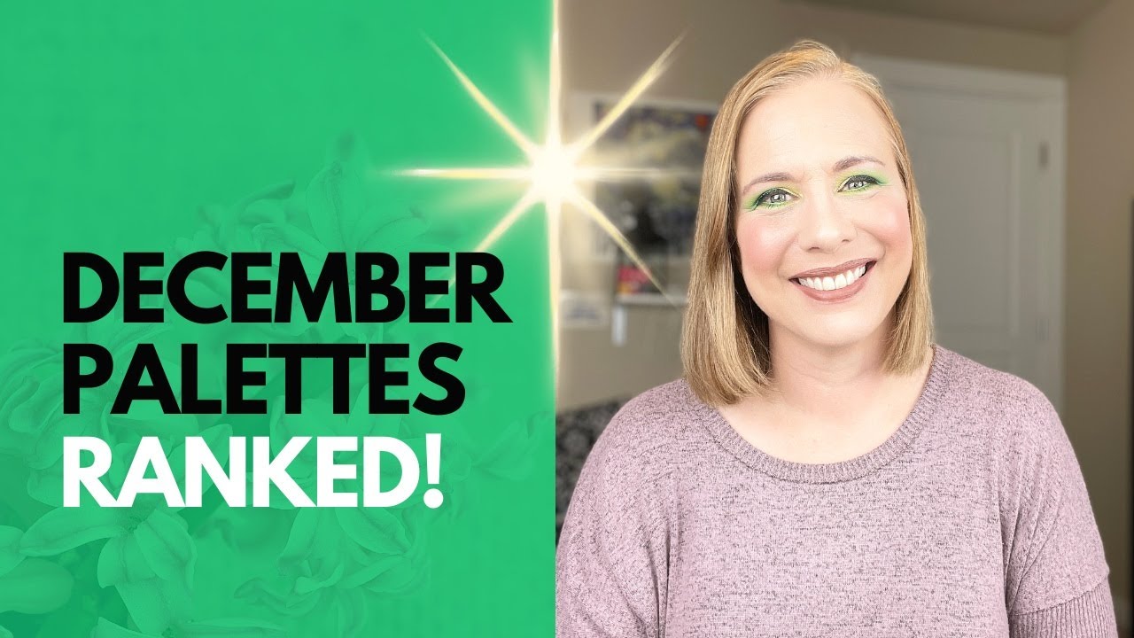 Ranking the eyeshadow palettes I used throughout the month of December!