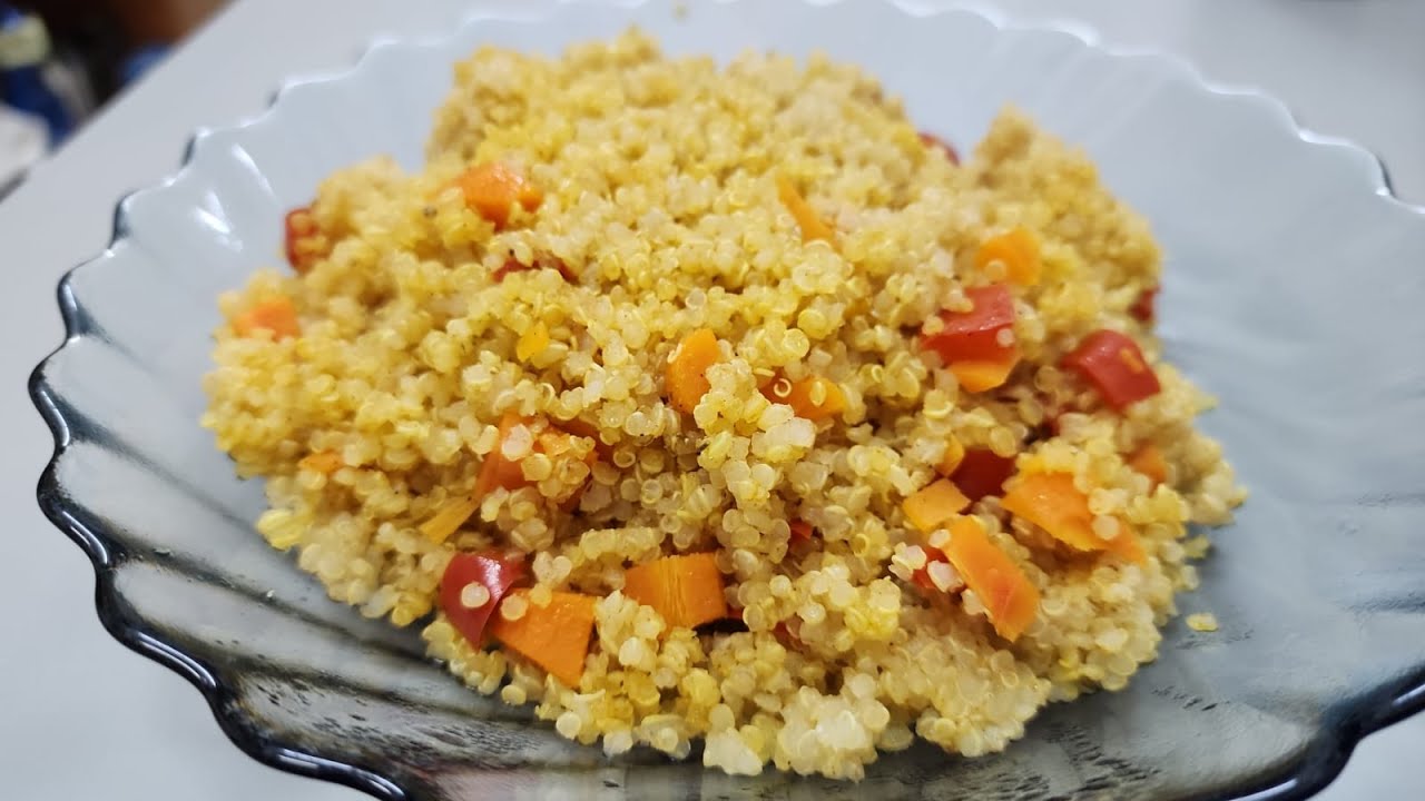 תבשיל קינואה טבעי ובריא עם גזר וגמבה