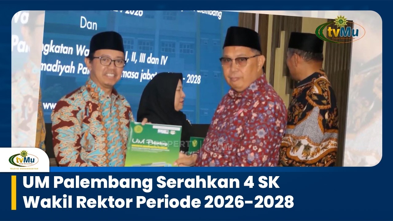 UM Palembang Serahkan 4 SK Wakil Rektor Periode 2026-2028