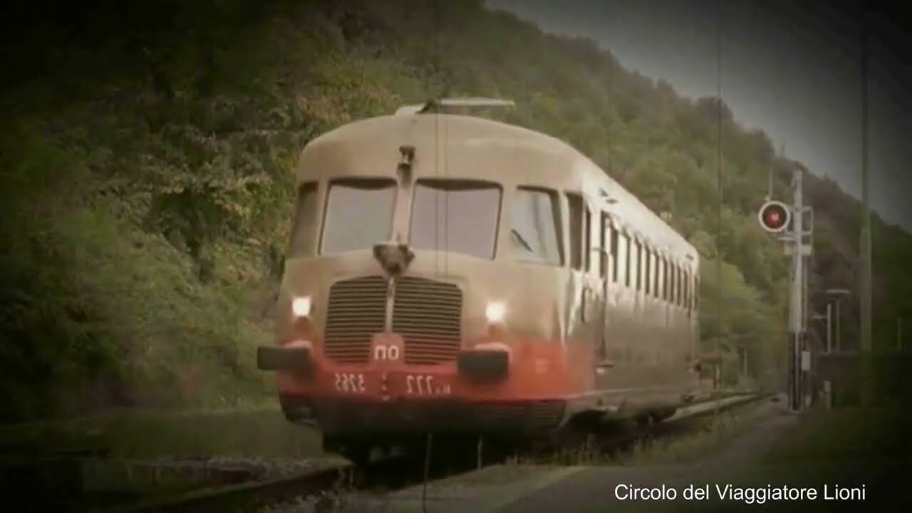 Anni 60, quando la LITTORINA,color marrone, viaggiava sulle nostre ferrovie e raggiungeva i paesi.