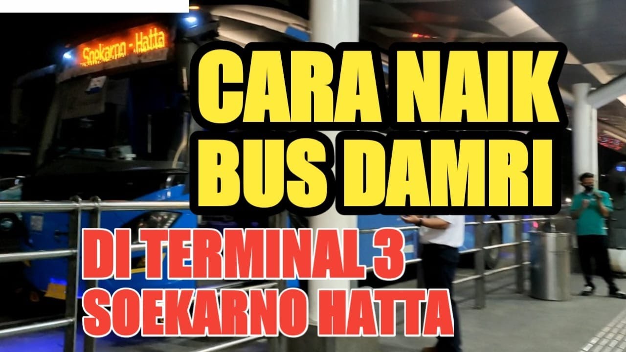 CARA NAIK BUS DAMRI DI TERMINAL 3 BANDARA SOEKARNO HATTA TERBARU