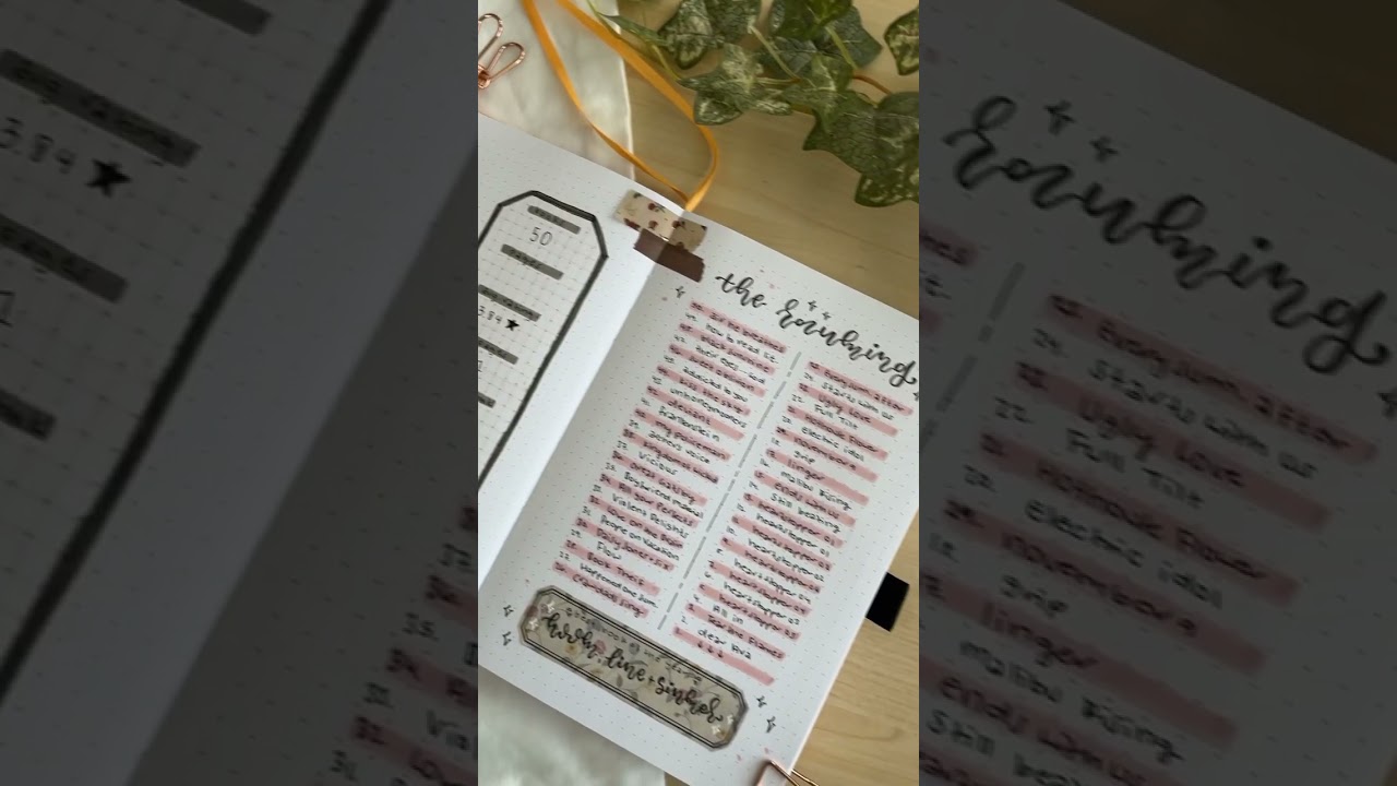 reading journal ideas 🍭 books of 2022 bujo spread