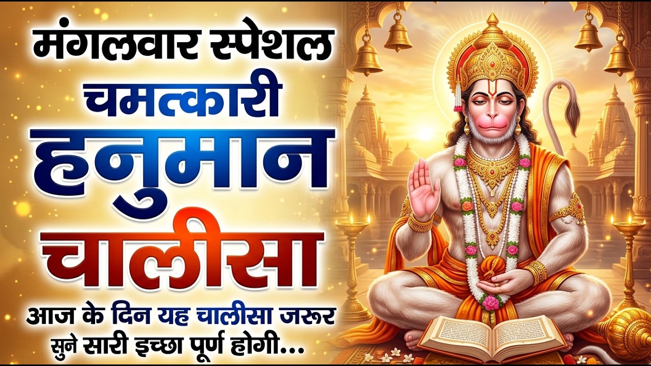 श्री हनुमान चालीसा 🙏 | Shree Hanuman Chalisa | Jai Hanuman Gyan Gun Sagar | Hanuman Bhajan