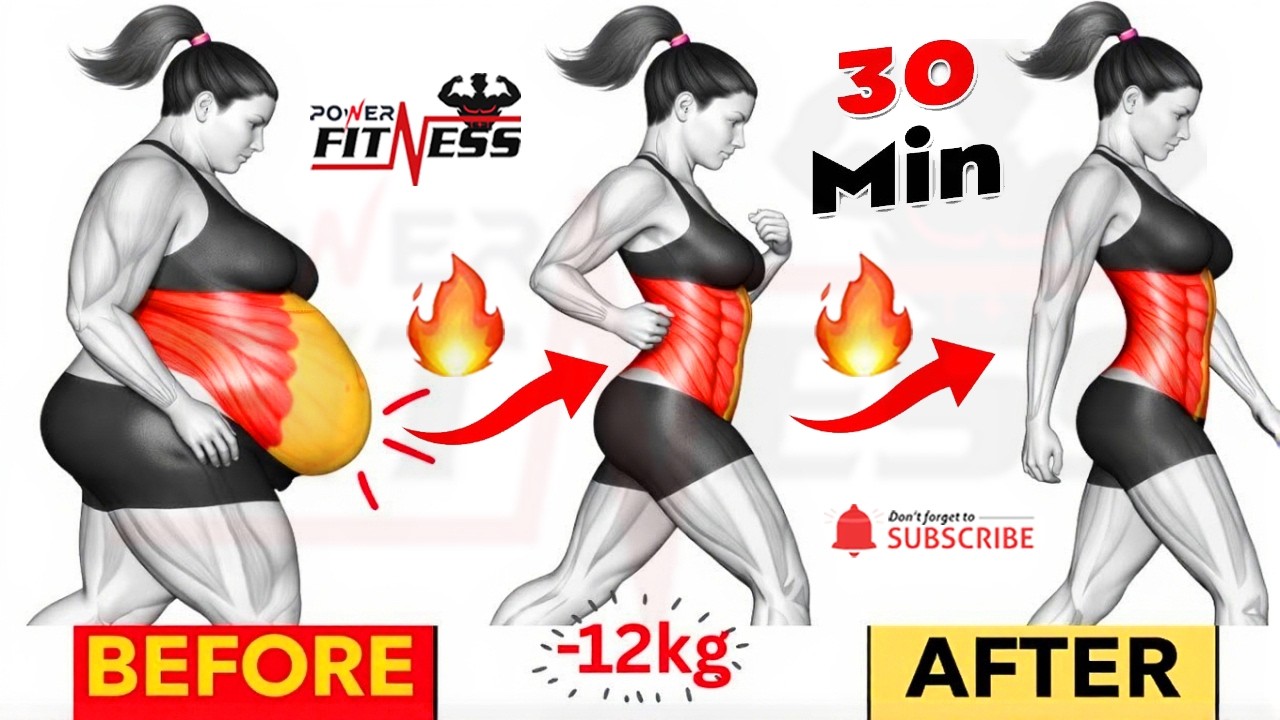 30 Min Standing Routine for Flat Tummy & Slim Waist🔥Exercise To Lose BELLY FAT & WEIGHT Fast