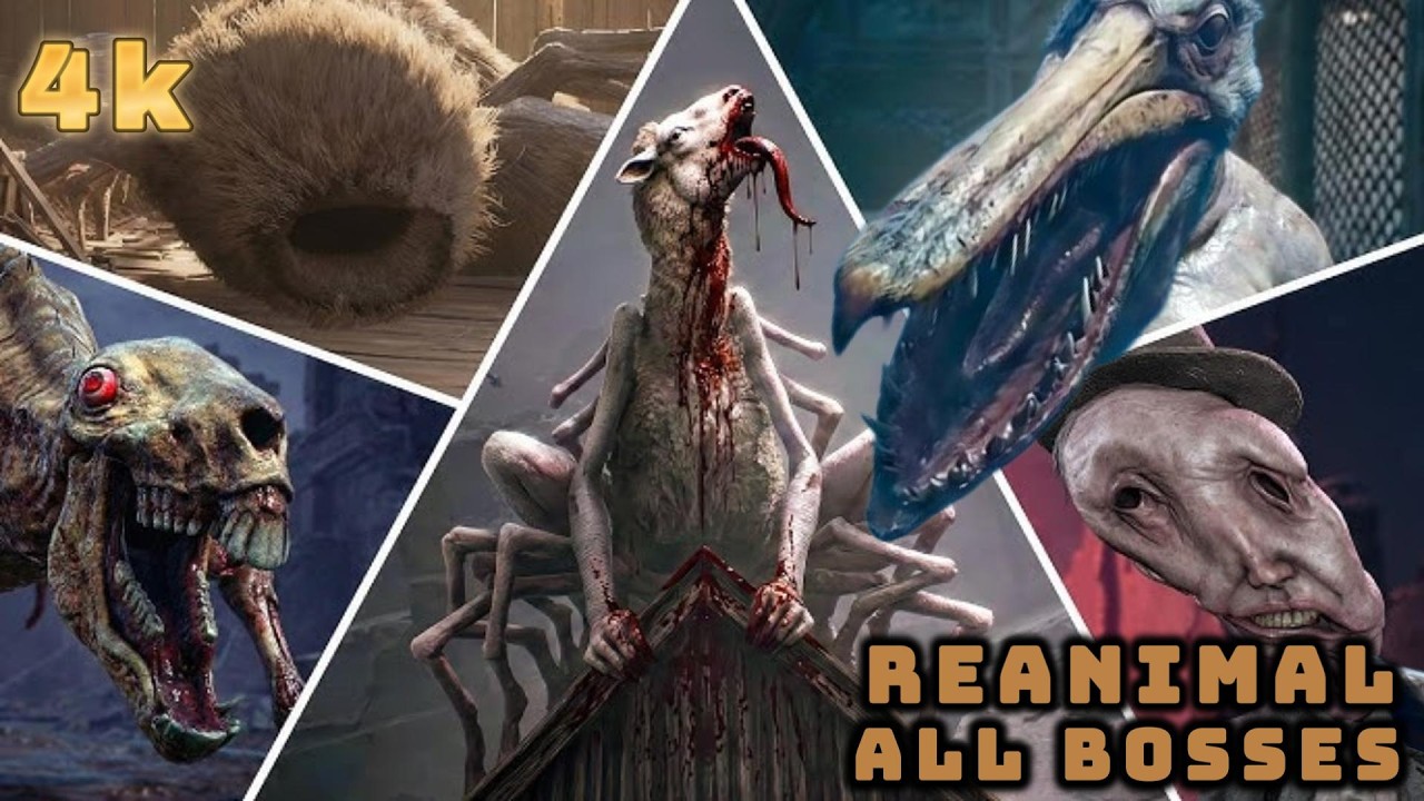 REANIMAL ALL BOSSES & ENDINGS