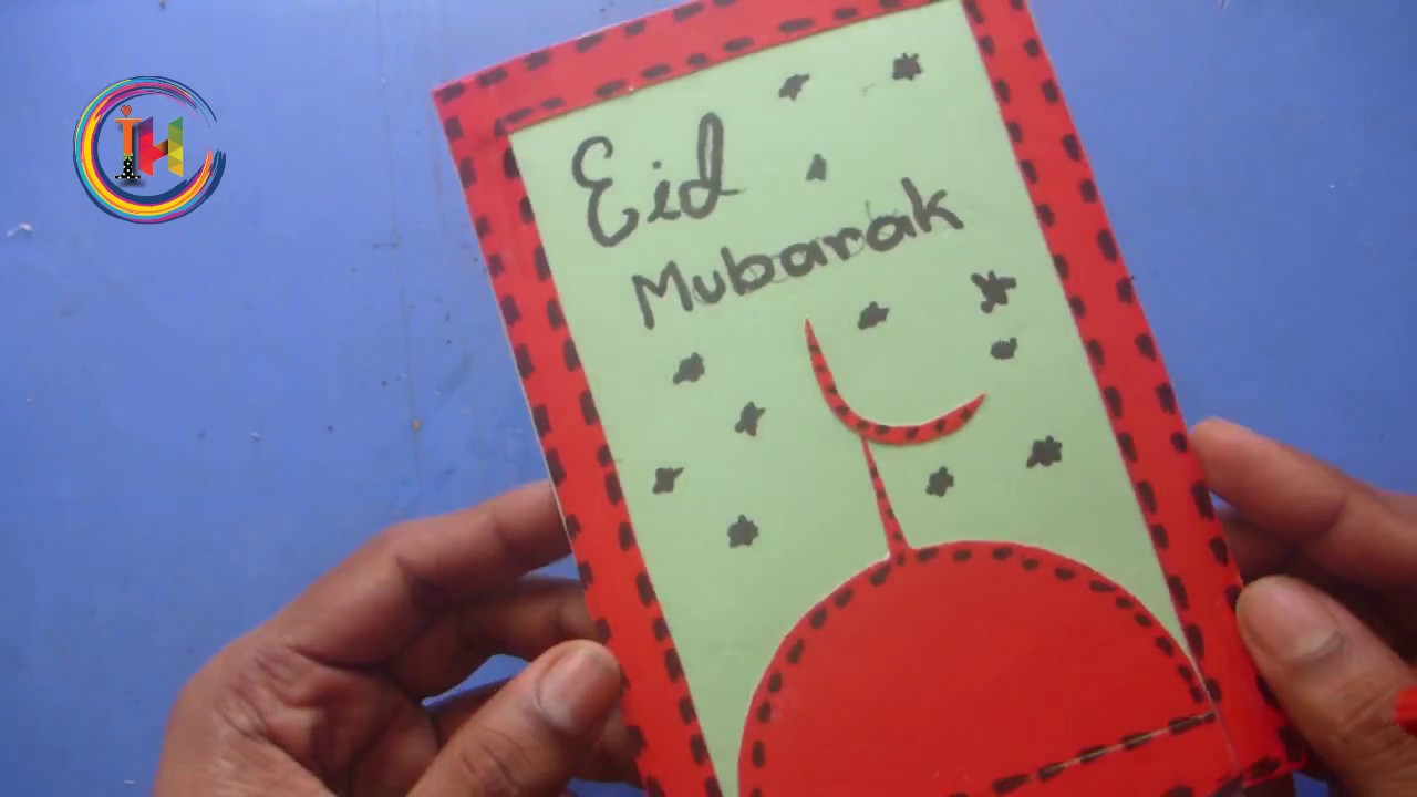 Diy Eid : how to make handmade  Eid Card
