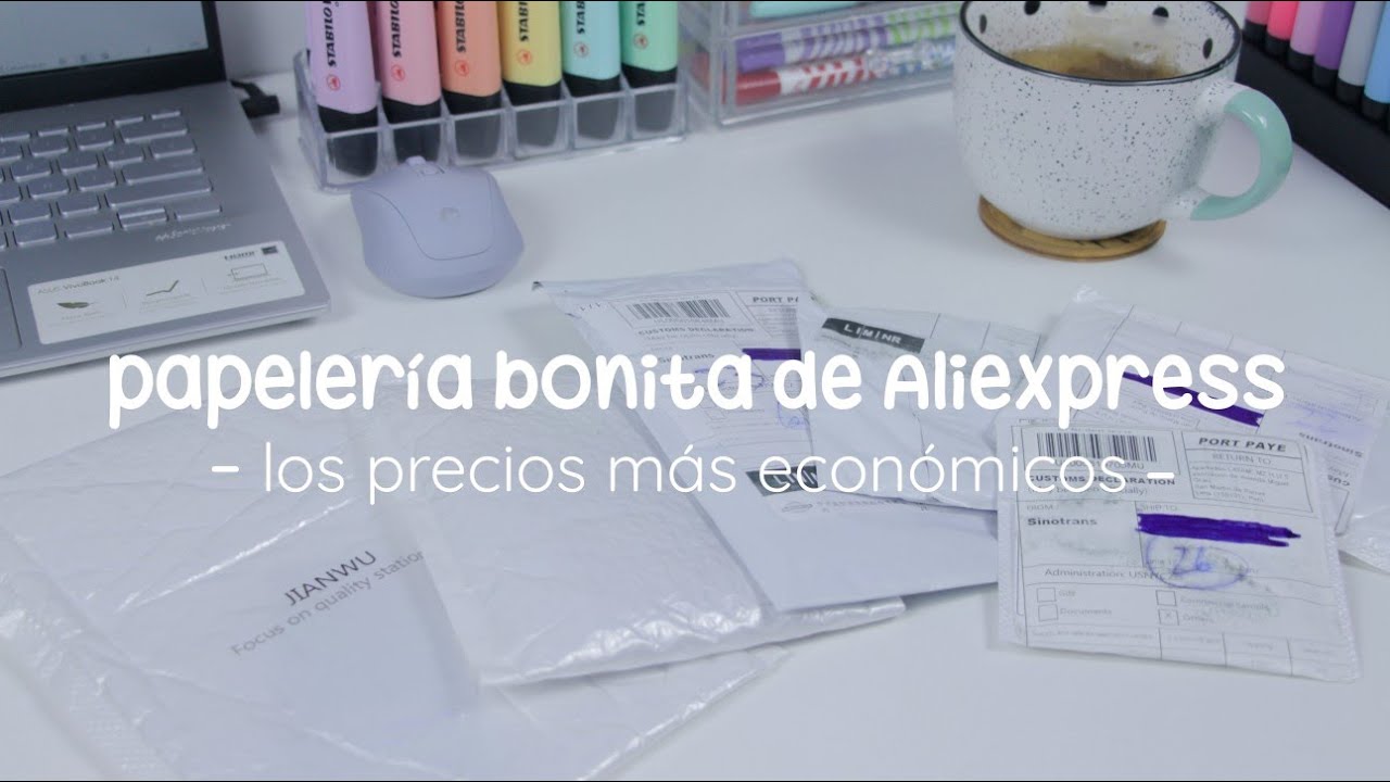 Unboxing de PAPELERÍA AESTHETIC de AliExpress | unacraftermás