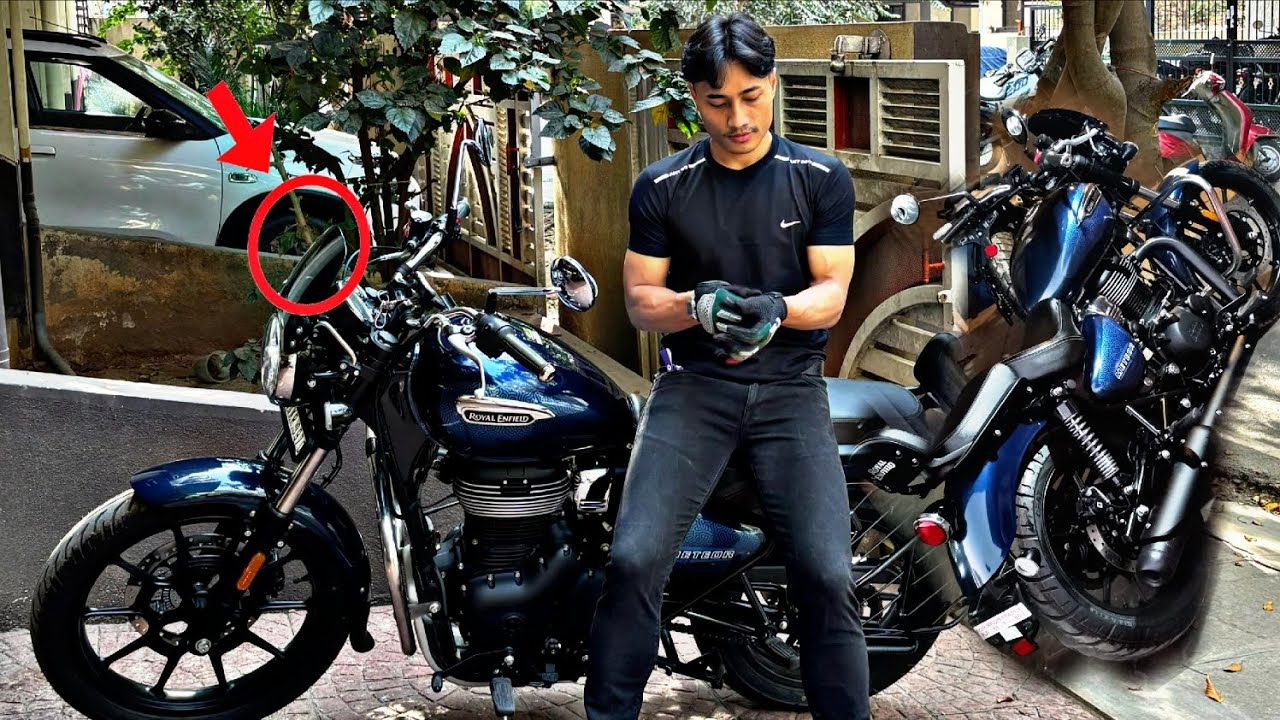 Модификации и аксессуары для моего мотоцикла Royal Enfield Meteor 350 | Цвет: Stellar Metallic Blue