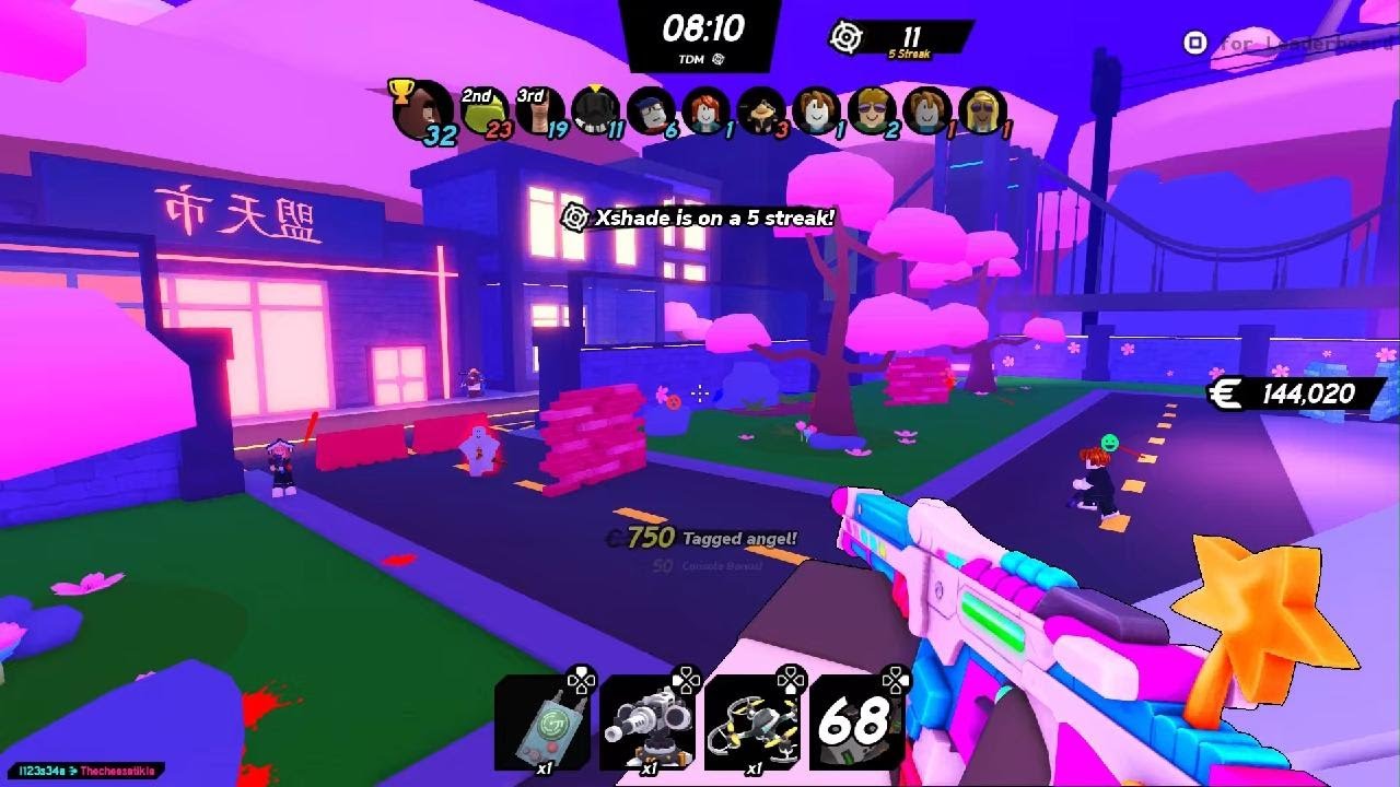 Destroying kids in big paint ball two