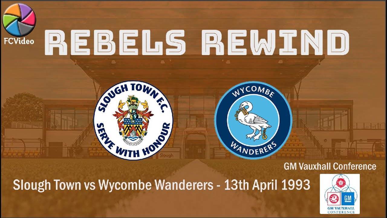 Slough Town v Wycombe Wanderers | GM Vauxhall Conference | 13 April 1993