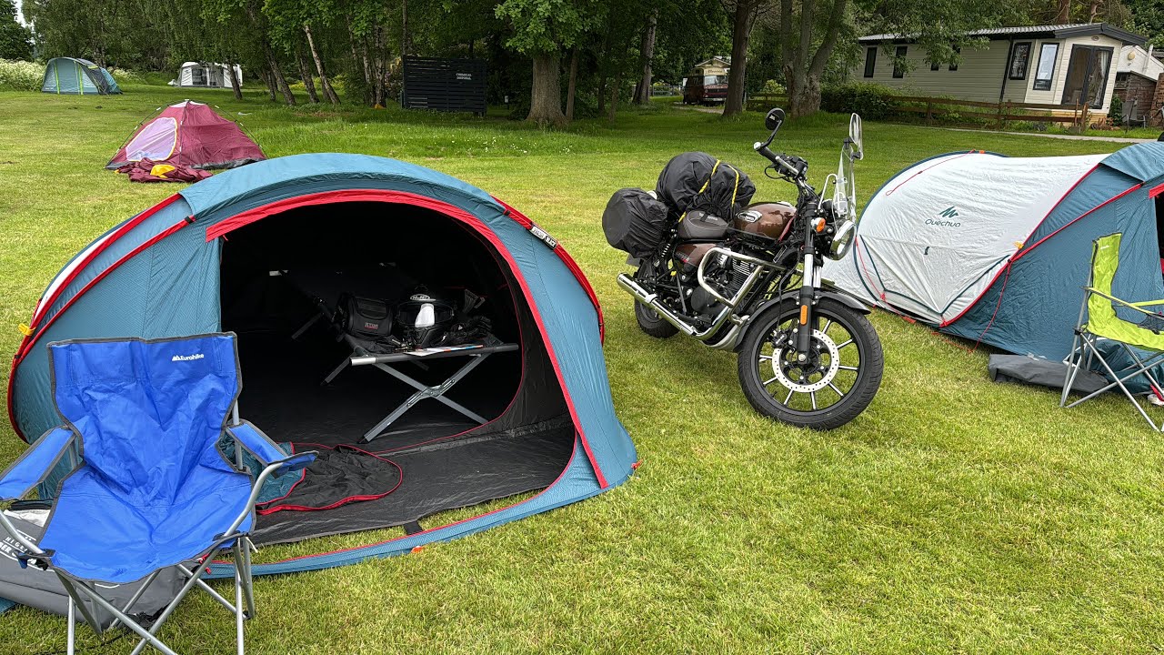 Royal Enfield meteor 350 trip to Inverness camping 🏕