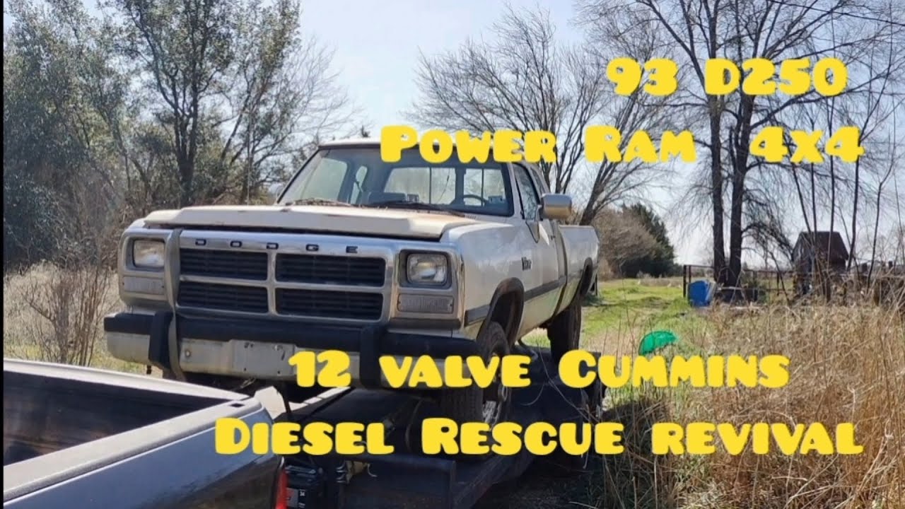 Part 1 of a Dodge 12 valve Cummins Diesel rescue 1st Gen Power Ram D250 4x4 