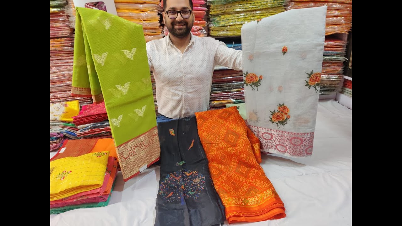 राजस्थान की मशहूर कोटा डोरिया और लिलन कॉटन की Daily Wear Sarees and Party wear Sarees