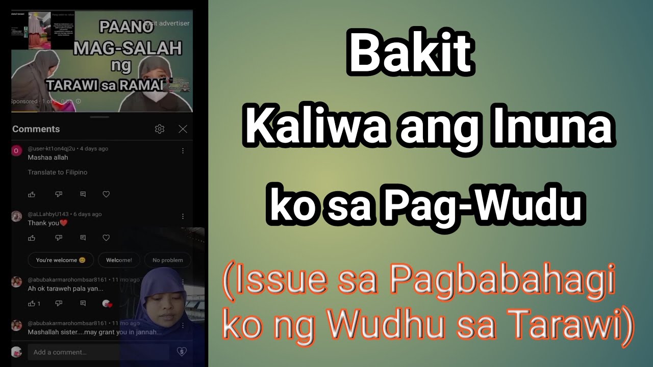 BAKIT INUNA ko ang KALIWA sa PAGWUWUDHU (issue sa binahagi Kong Wudhu sa tarawi)