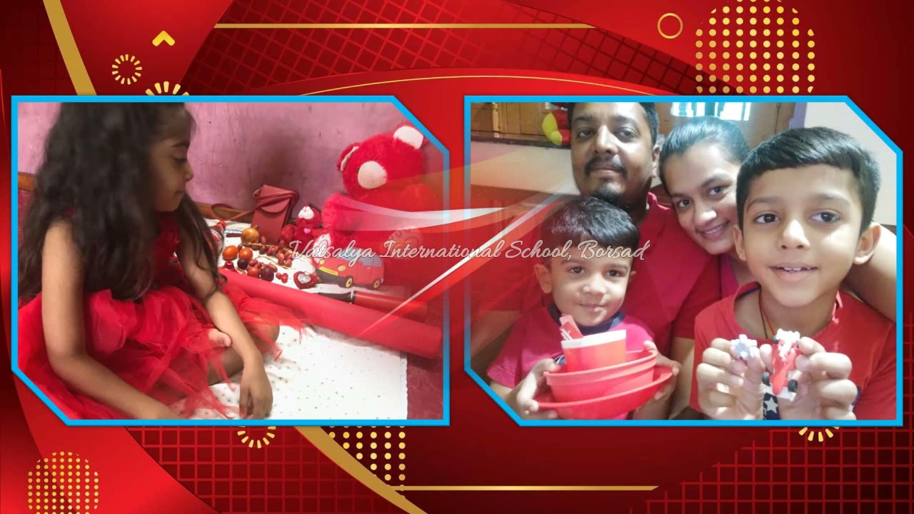 VATSALYA INTERNATIONAL SCHOOL ACTIVITY NO 47 RED DAY BY JR KG