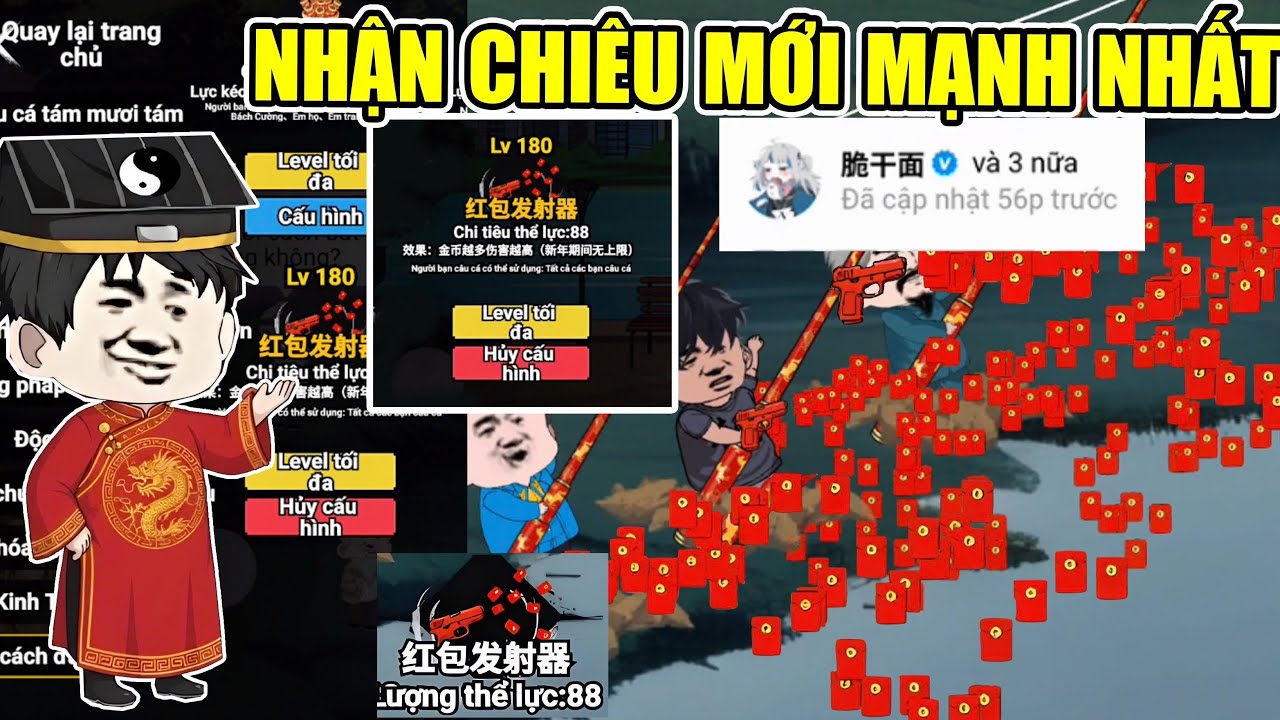 PHÁT HIỆN CÁCH NHẬN CHIÊU MỚI BẮN SÚ.NG LÌ XÌ MẠNH NHẤT GAME CÂU CÁ VẠN CÂN