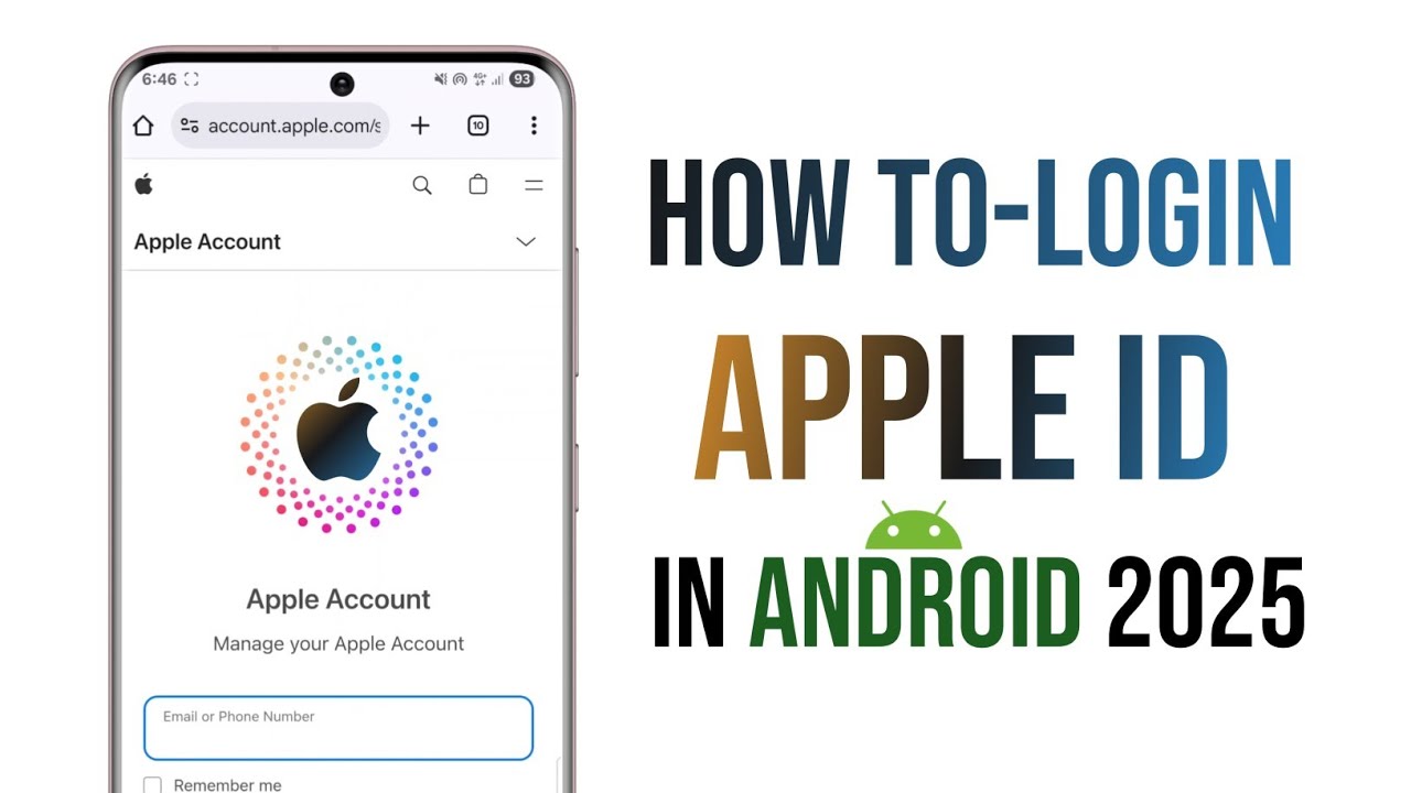 how to login apple id in android 2025
