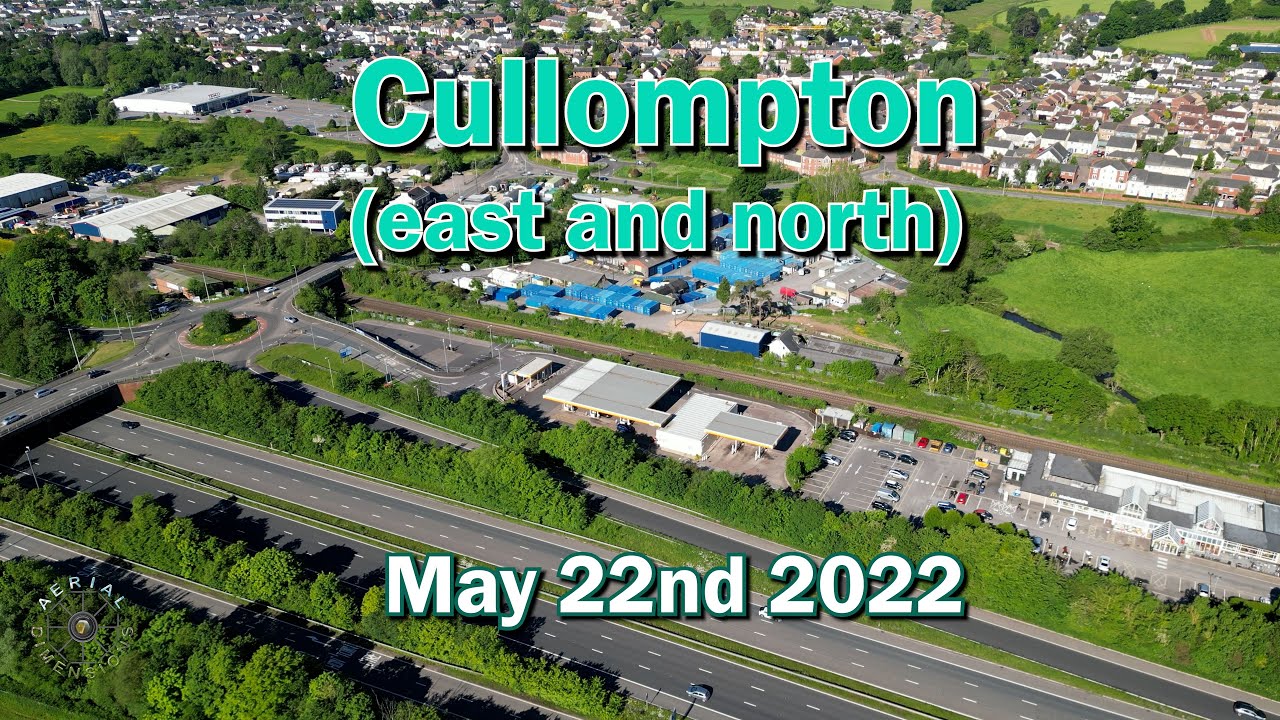 Cullompton from the east and north (22nd May 2022)