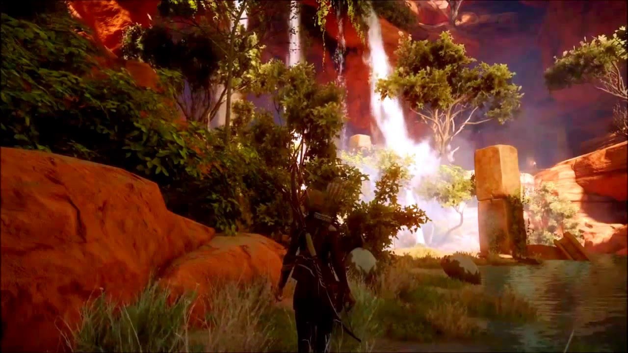 Dragon Age: Ambience – Desert Wind at The Waterfalls (Ambient Sounds, White Noise, Relaxation)