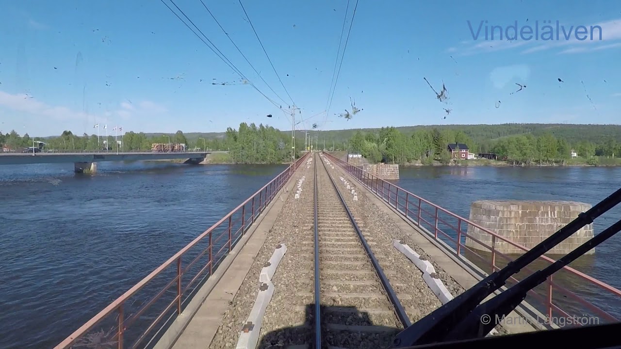 Hyttvy Vännäs norra - Umeå godsbangård 2018-05-25