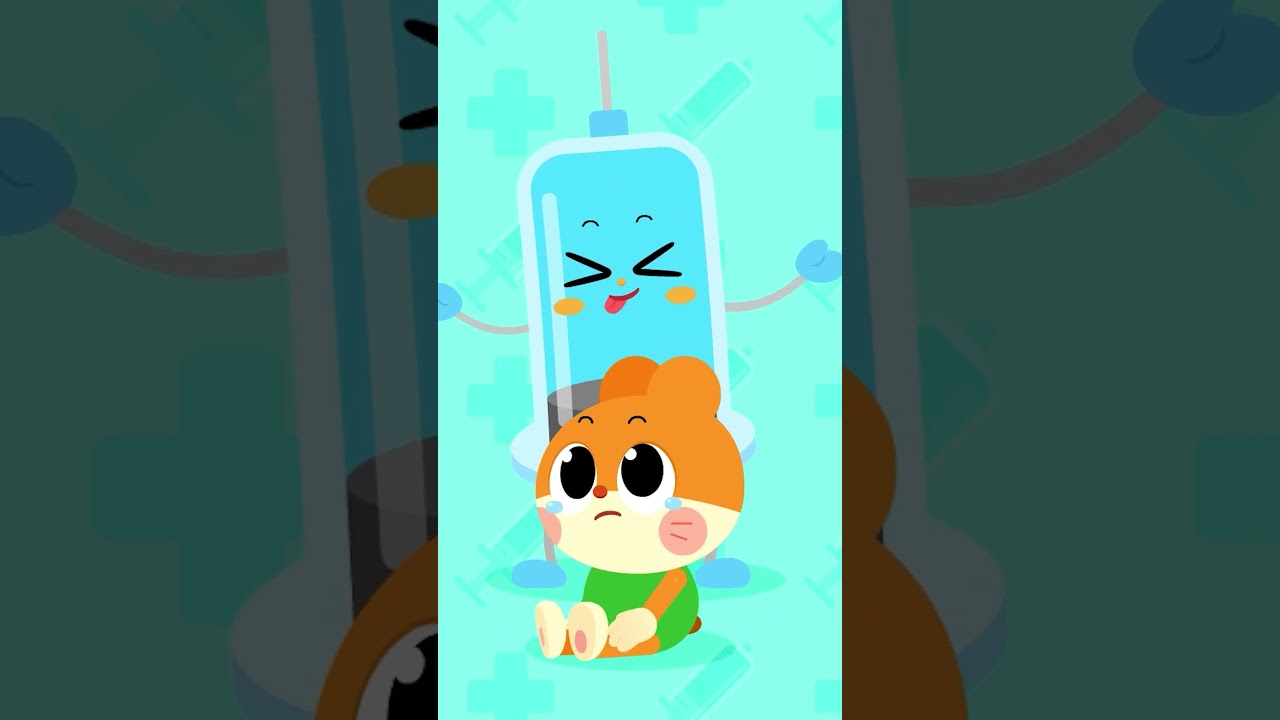 Don't worry, shots don't hurt👍 | Nursery rhymes & Kids Song | #Cheetahboo #shorts