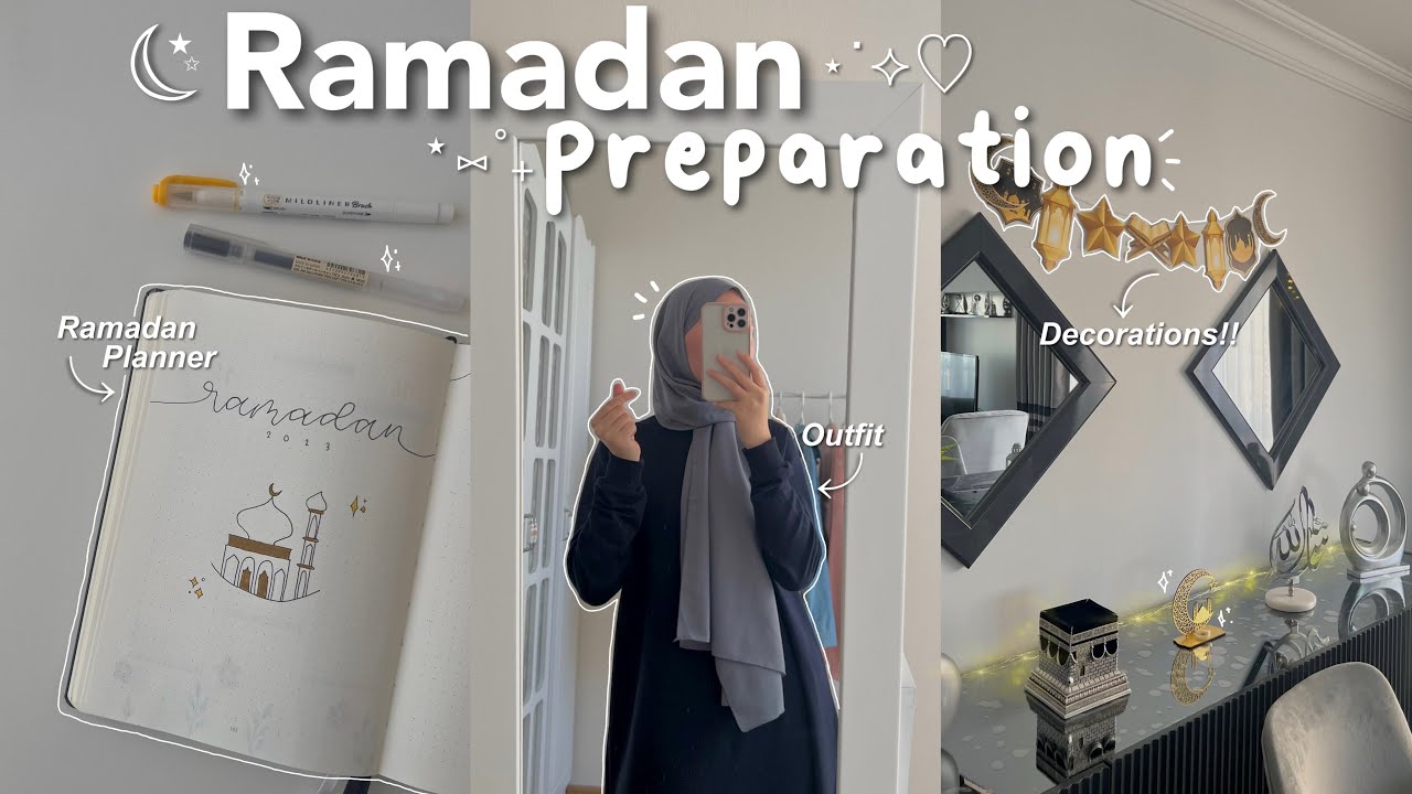 Ramadan with Husna 🤍 | Ramadan decoration, planner, goals, studying Qur'an! ft. Kawaii Therapy