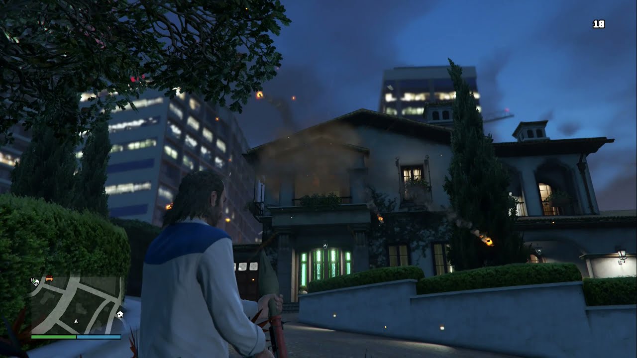 Grand theft Auto 5 - Stop shooting my house,crib and home