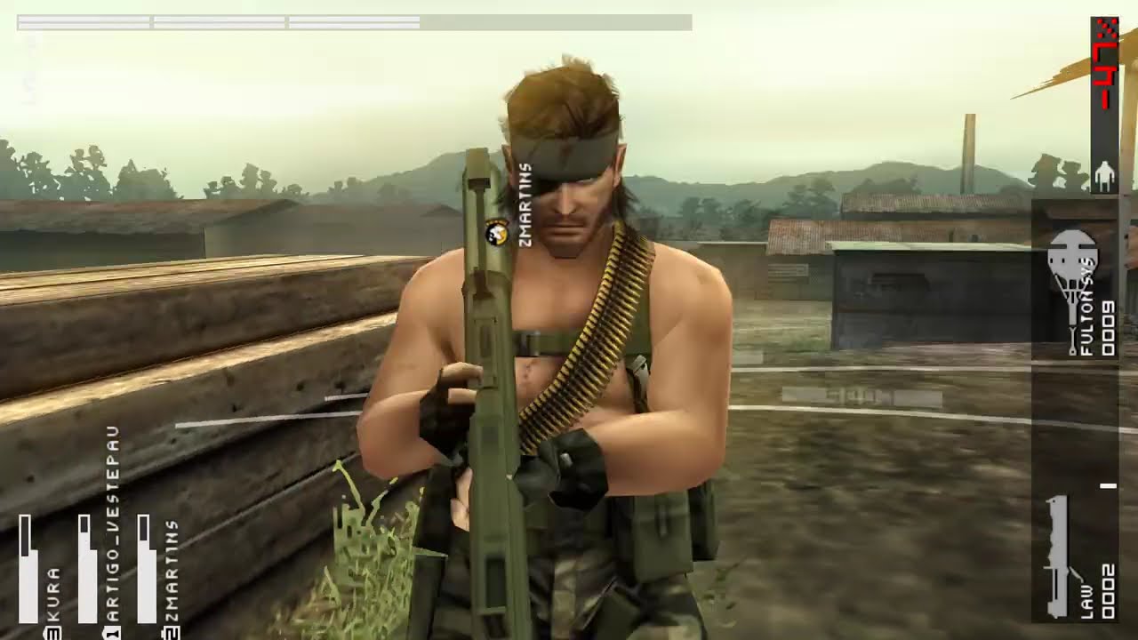 Metal Gear Solid - Peace Walker MULTIPLAYER PELO PSP com os cabras