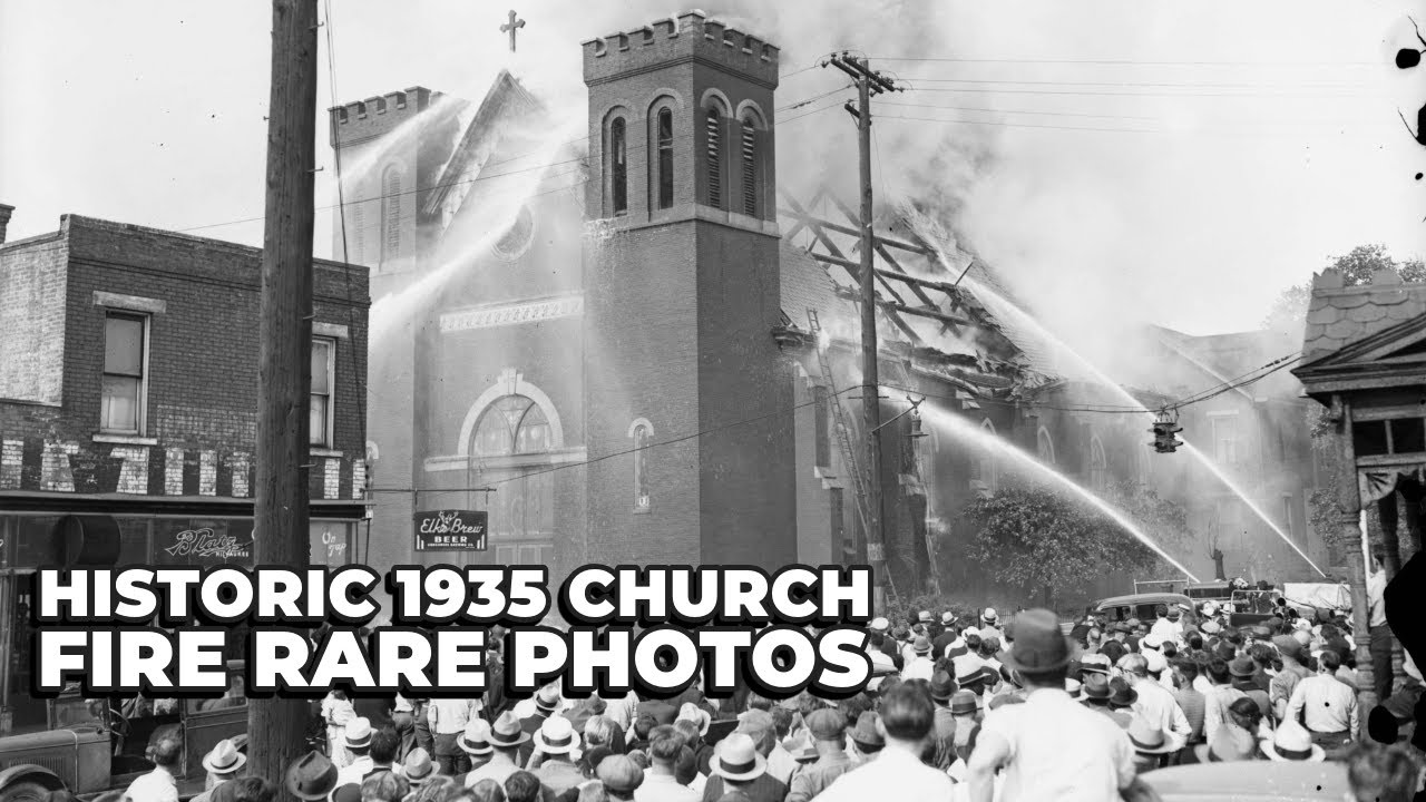 Historic Fire at St. Patrick's Church: Rare Photos from 1935