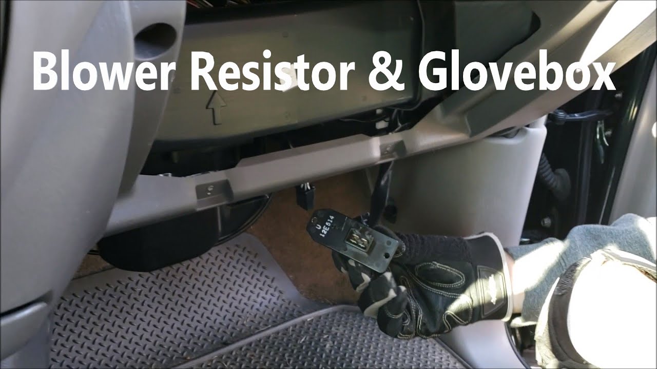 How to Replace Blower Motor Wiring, Resistor, Glove Box: First Gen 00 to 06 Toyota Tundra Sequoia