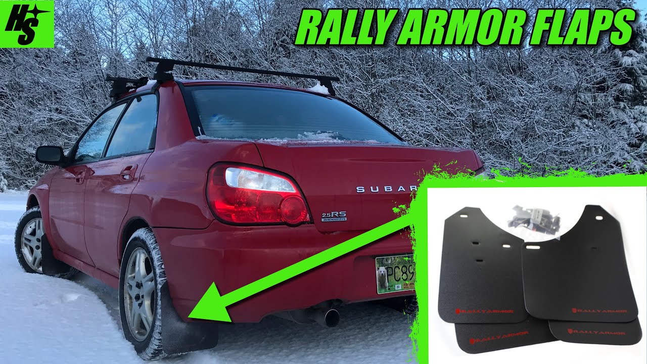Impreza RS Rally Armor Mud Flaps / Wheel Spacers How To