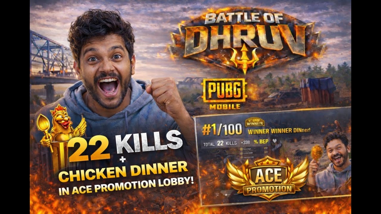 Pure Domination In Ace Lobby 🔥| 22 Kills | Indian Gamer from USA🔥 | Battle_of_Dhruv 🔥