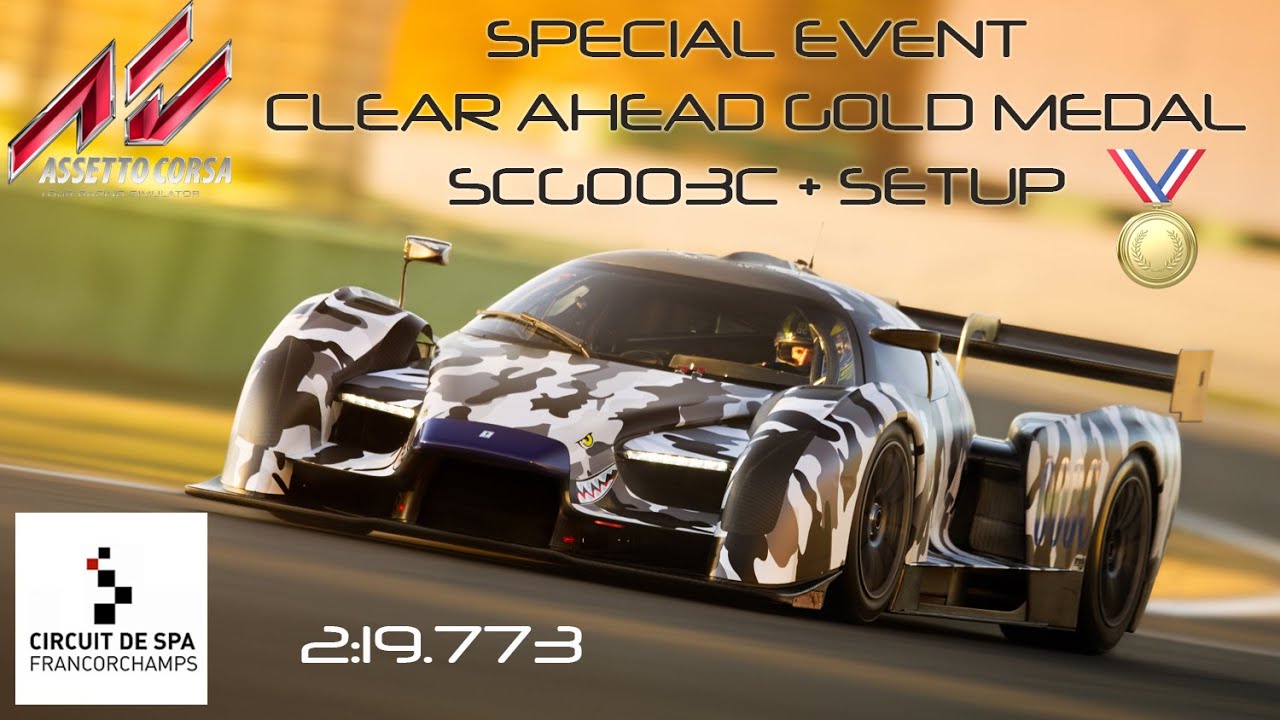 ASSETTO CORSA CLEAR AHEAD GOLD MEDAL - SCG003C @SPA + SETUP