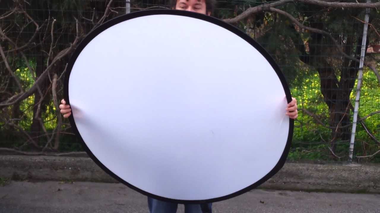 Come piegare un pannello riflettente /how to fold a reflector panel