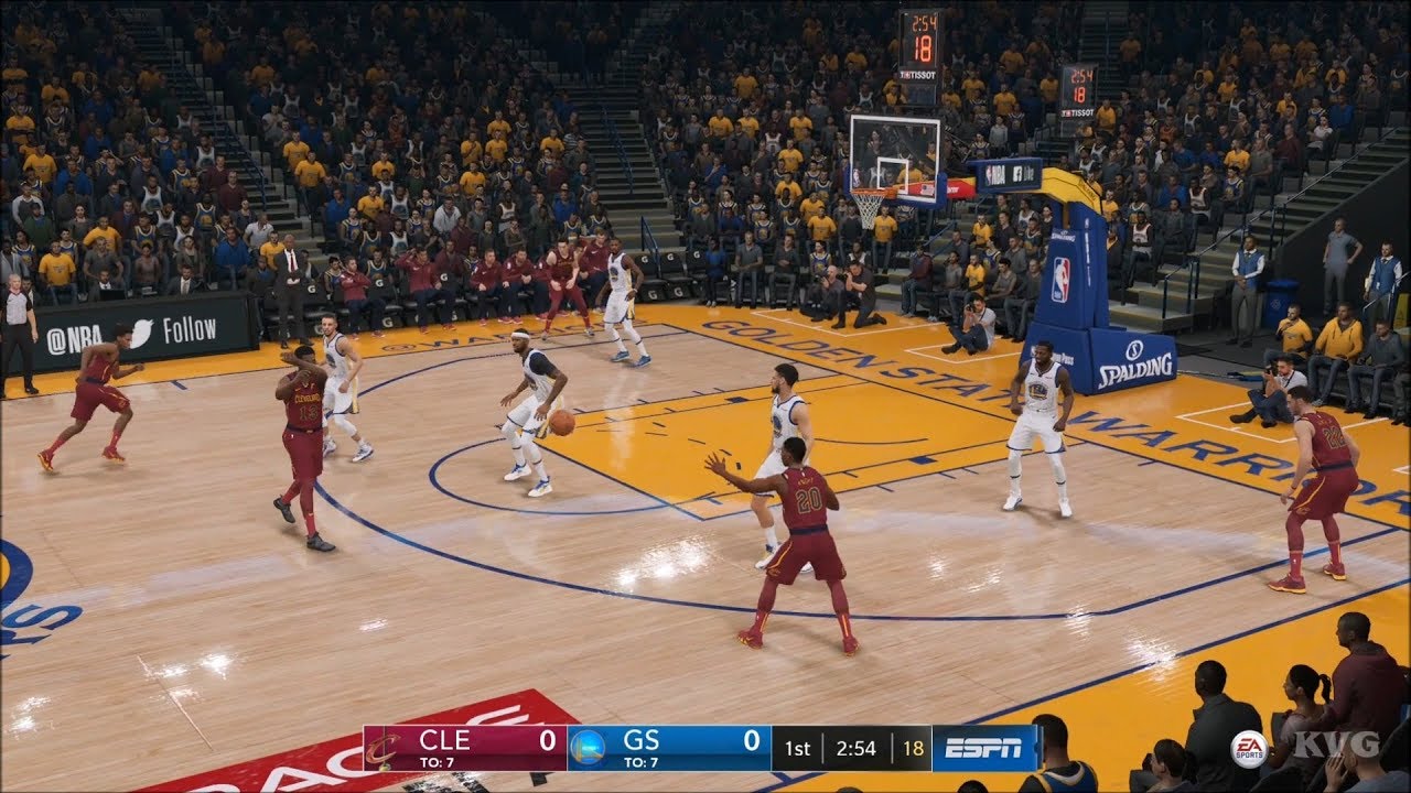 NBA Live 19 - Golden State Warriors vs Cleveland Cavaliers - Gameplay (HD) [1080p60FPS]