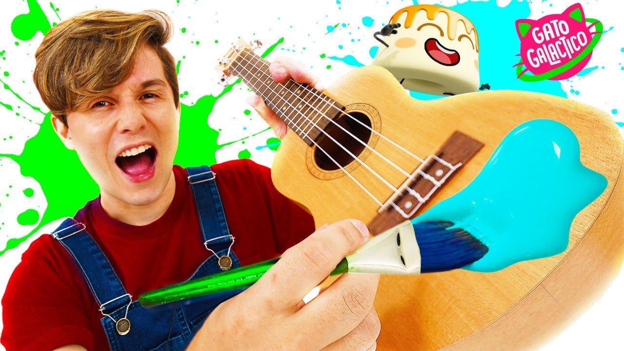 CUSTOMIZEI O PUDIM AMASSADO NO MEU UKULELE + MÚSICA OFICIAL | Arte Galáctica