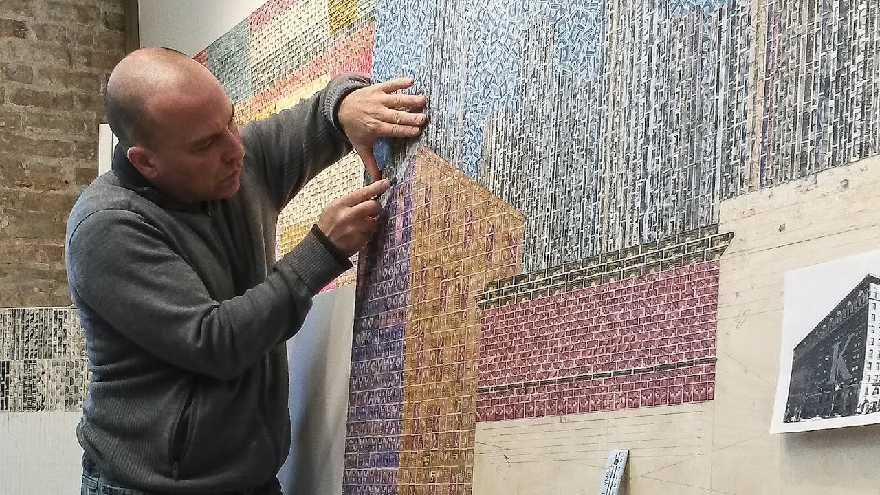 Artist Creates Masterpieces With Used Stamps