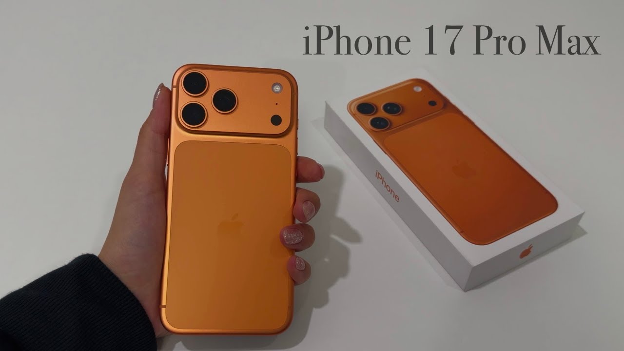 iPhone 17 Pro Max Unboxing: Cosmic Orange!