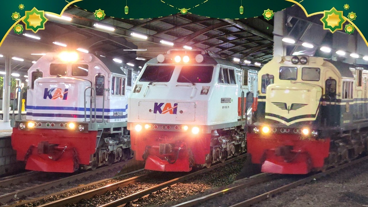 PASUKAN KERETA API ARUS BALIK PADATI STASIUN TERSIBUK JAKARTA !!  Spesial Lokomotif Vintage WnB