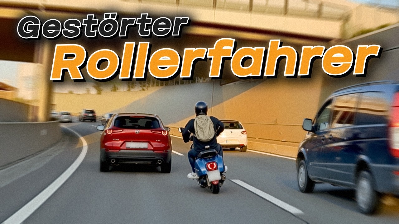 PKW kracht in Leitplanke, lebensm&uuml;der Rollerfahrer und heftige N&ouml;tigung! | #GERMAN #DASHCAM | #363